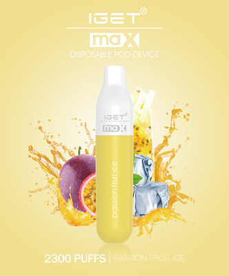 Souffles jetables de expédition rapides du stylo IGET max 2300 de Vape 16 saveurs disponibles