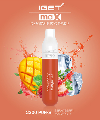 Souffles jetables de expédition rapides du stylo IGET max 2300 de Vape 16 saveurs disponibles