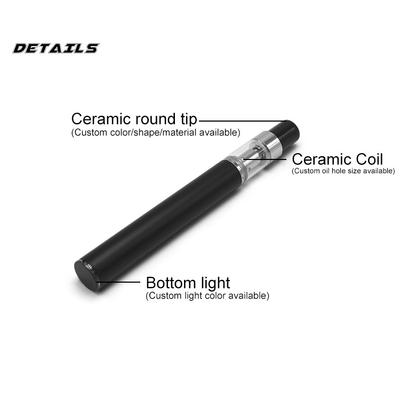 280mah mini stylo vide jetable remplissant supérieur d'huile de cbd du stylo D7 de vape de cbd de la batterie 0.3ml