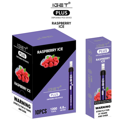 Souffles électroniques jetables du stylo 1200 de cigarette de qualité de la meilleure qualité 4.8ml Iget plus Vape jetable