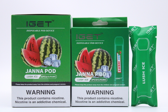 Souffles électroniques jetables en gros 1.6ml Iget Janna Disposable Vape du stylo 450 de cigarette