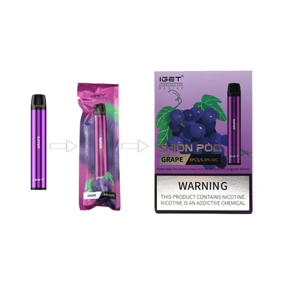 Stylo jetable électronique de haute qualité des souffles 2.4ml Iget Shion Vape de la cigarette 600