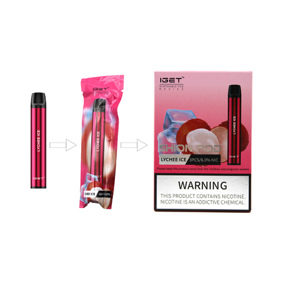 Stylo jetable électronique de haute qualité des souffles 2.4ml Iget Shion Vape de la cigarette 600