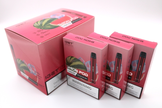 Stylo jetable authentique de Vape de batterie des souffles 400mAh du dispositif 600 de cosse d'E-cigarettes d'IGET SHION