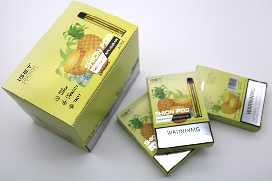 Stylo jetable authentique de Vape de batterie des souffles 400mAh du dispositif 600 de cosse d'E-cigarettes d'IGET SHION