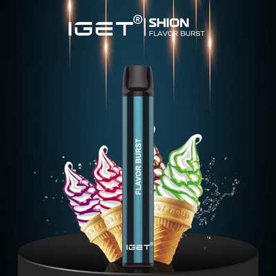 Dispositif jetable de la glace IGET SHION Vaping de kola, 600 cigarettes faites sur commande de vapeur de souffles