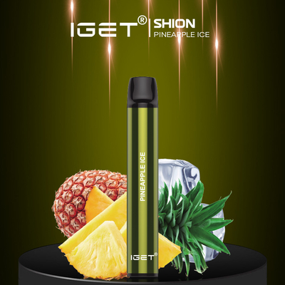 Dispositif jetable de la glace IGET SHION Vaping de kola, 600 cigarettes faites sur commande de vapeur de souffles