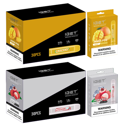 280mah Watermelom IGET Vape JANNA Vape Pen jetable 450 souffles