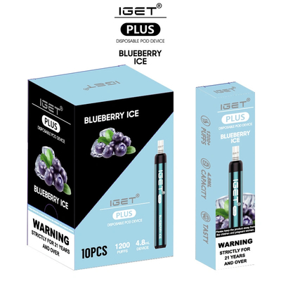 souffles jetables 4.8ml de la cigarette 1200 de 650mAh IGET Vape mini E