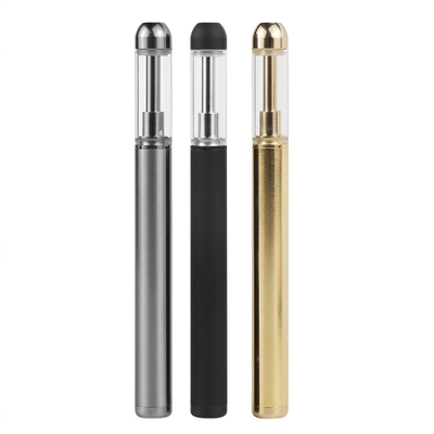 Réservoir jetable en verre de l'astuce CBD Vape Pen Ceramic Coil Heating 0.5ml de rond en métal