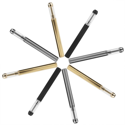 Réservoir jetable en verre de l'astuce CBD Vape Pen Ceramic Coil Heating 0.5ml de rond en métal