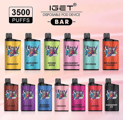 couleurs électroniques liquides de la cosse 13 de singe de cigarette de la barre E de 3500f Iget