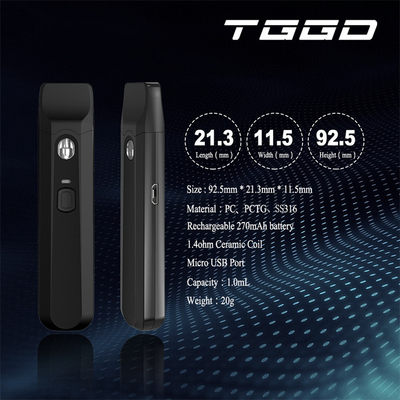 280mah 1.0ml P15 CBD Vape jetable Pen Custom Color Portable