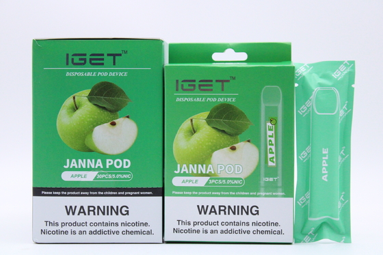 Cosses jetables de nicotine de la glace IGET Vape de litchi 450 souffles