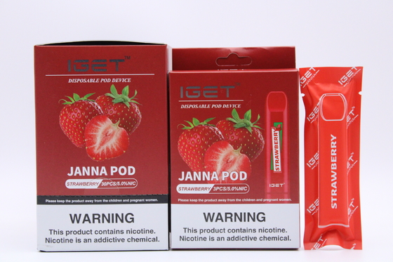 Cosses jetables de nicotine de la glace IGET Vape de litchi 450 souffles