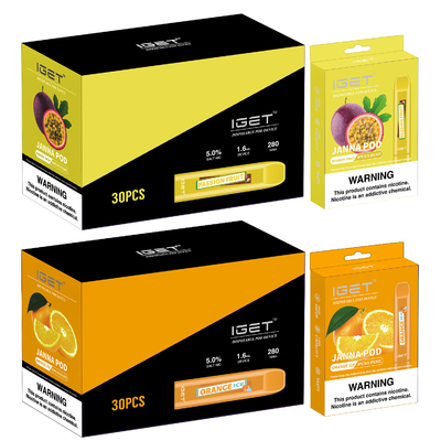 450 souffles 1.6ml IGET Vape JANNA Electronic Cigarette jetable
