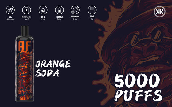 Énergie liquide Vape jetable Pen Vaporizer de système Epod de cosse de souffles de la cigarette 5000 d'E