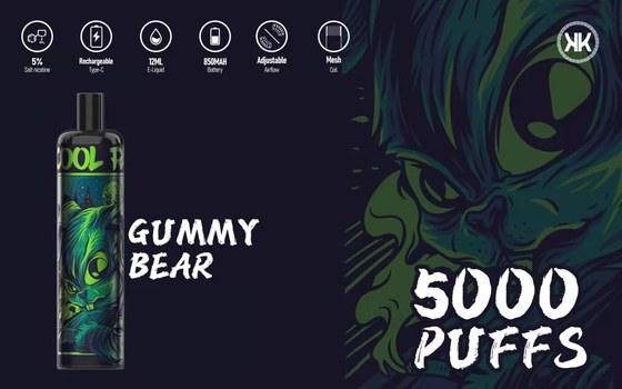 12 beignet électronique de fraise de cigare Vape 5% de nicotine jetable des saveurs EPOD