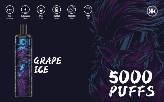 saveurs multiples Vape 5000Puffs E de cigares jetables de 850mAh EPOD