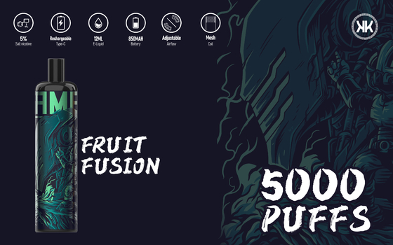 saveurs multiples Vape 5000Puffs E de cigares jetables de 850mAh EPOD