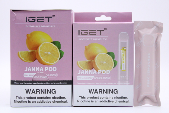 IGET original JANNA Vape Pen 450 souffle cigarette électronique liquide d'IGET E