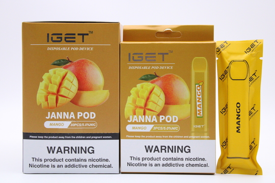 IGET original JANNA Vape Pen 450 souffle cigarette électronique liquide d'IGET E