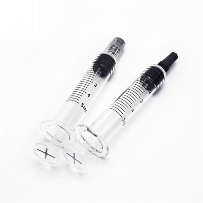 injection inutile Thc d'huile de 0.5ml 1ml de seringue de serrure jetable en verre claire vide de Luer