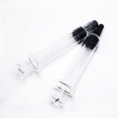 1/6 seringue en verre d'huile de Cbd d'applicateur de limande, 1ml a prérempli des seringues de serrure de Luer