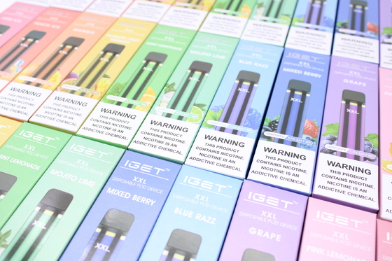 IGET original XXL 1800 souffle kit électronique de dispositifs de cosse de cigarettes de la batterie 950mAh jetable