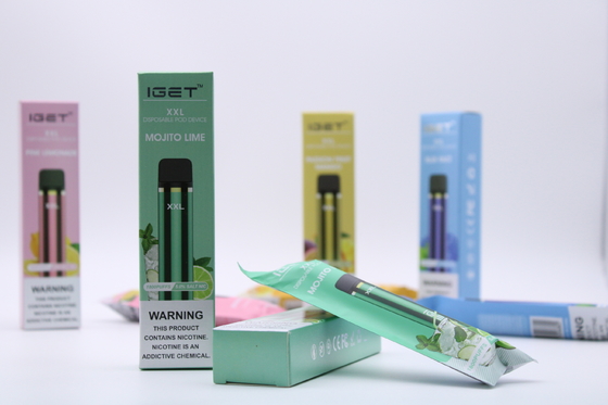 IGET original XXL 1800 souffle kit électronique de dispositifs de cosse de cigarettes de la batterie 950mAh jetable