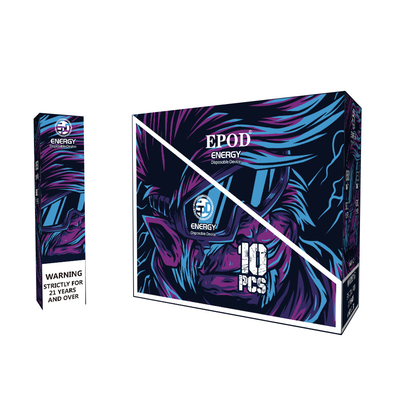Les sortes de l'énergie 12 d'EPOD colorent les souffles jetables 12ML du stylo 5000 de Vape rechargeables