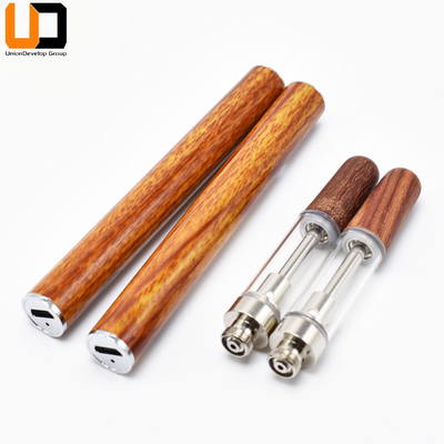 Verre en bois d'astuces de la bobine 0.5ml 1ml CBD Vape de cartouche de système en céramique de cosse
