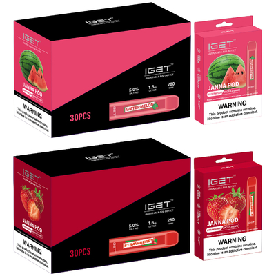 La couleur multiple en gros IGET JANNA 450 souffle stylo jetable de Vape