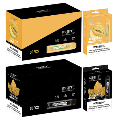 La couleur multiple en gros IGET JANNA 450 souffle stylo jetable de Vape