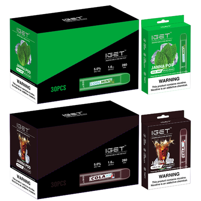 La couleur multiple en gros IGET JANNA 450 souffle stylo jetable de Vape