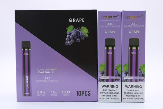 Cosse rechargeable Anti-disjointe de système fumant le stylo 1800 d'IGET XXL Vape