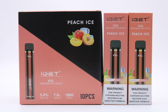 Cosse rechargeable Anti-disjointe de système fumant le stylo 1800 d'IGET XXL Vape