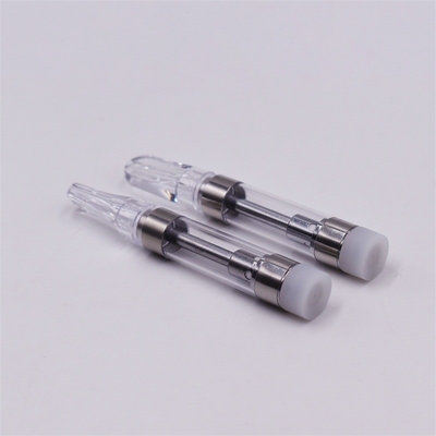 Aucun réservoir en verre disjoint de pyrex fait sur commande toute cartouche de chauffage de vape d'huile de cbd de bobine en céramique de fil de la capacité 510