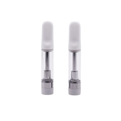 Populaire aux États-Unis cartouche de vaporisateur 1 ml pointe en céramique blanche 510 chariots vides de fil