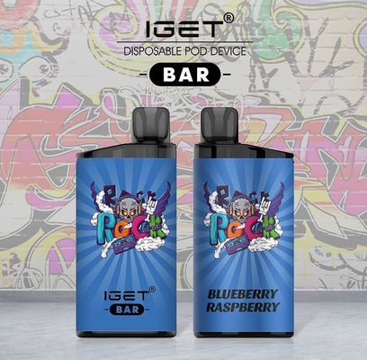 Nicotine jetable Vape IGET de la cigarette IGET de 100% de souffles originaux de la BARRE 3500