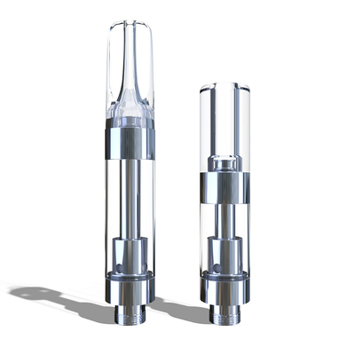 Cartouche en plastique de l'astuce 1ml de CBD THC D8 d'huile de rond plat en gros de vaporisateur