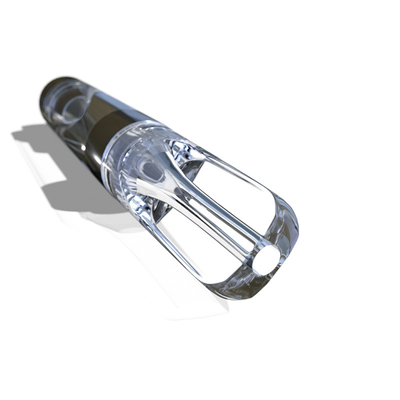 Cartouche en plastique de l'astuce 1ml de CBD THC D8 d'huile de rond plat en gros de vaporisateur