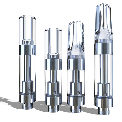 Cartouche en plastique de l'astuce 1ml de CBD THC D8 d'huile de rond plat en gros de vaporisateur