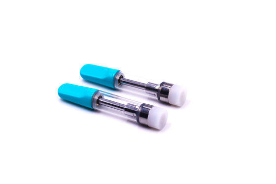 Cartouche en plastique de l'astuce 1ml de l'impression CBD THC D8 d'huile de rond plat fait sur commande de vaporisateur