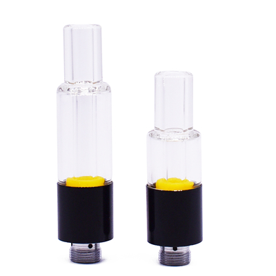 cartouche vide en verre disjointe de vape d'huile de Cbd de trou d'huile de preuve du delta 8 du chauffage en céramique épais 2*2.0mm de bobine