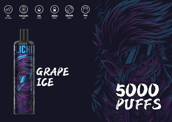 Vapes de fantaisie maximum de goût de nicotine des souffles 5% de vaporisateur d'énergie en gros d'Epod 5000