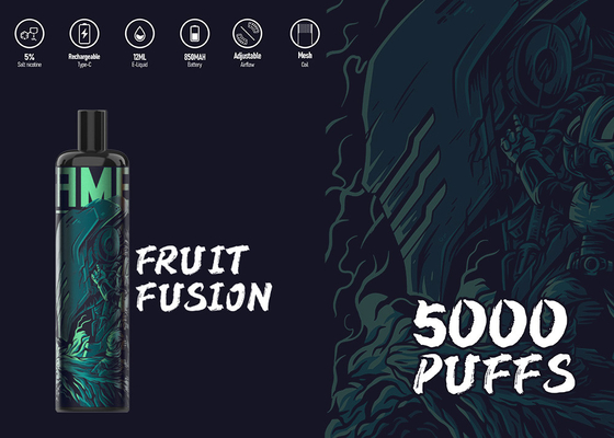 L'énergie 5000 d'Epood de nicotine des E-clopes 5% souffle stylo de Vape