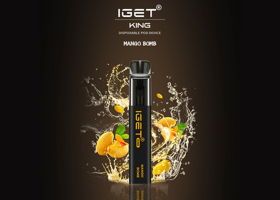 2022 Vape jetable chaud parque le roi 2600 souffles d'Iget de nicotine de 6% disponibles