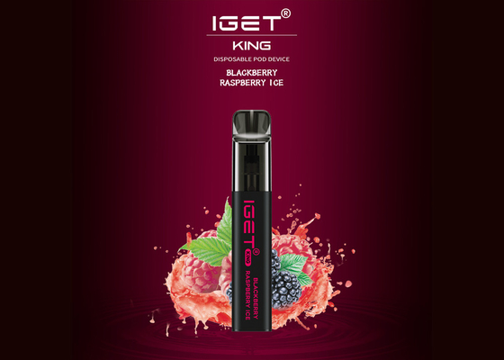 2021 saveurs jetables du stylo 9 de vape de nouvelle de la conception IGET du ROI 2600 cigarette de souffles