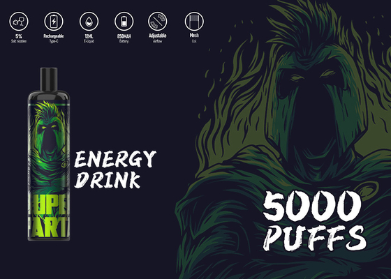 L'énergie 5000 d'Epood de nicotine des E-clopes 5% souffle stylo de Vape